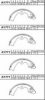 NISSA 4406041B25 Brake Shoe Set